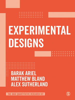 cover image of Experimental Designs